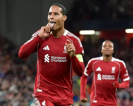 Virgil van Dijk nods late decisive goal against Atlético Madrid